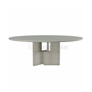 Newstar tavoli personalizzati in marmo naturale <span class=keywords><strong>tavolo</strong></span> da pranzo Hotel mobili italiano modernista rotondo Nero Marquina marmo <span class=keywords><strong>tavolo</strong></span> da pranzo - Product Image 4