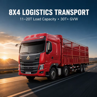 Camion de fret lourd China Chenglong Euro 5 Diesel Yuchai 8X4 avec boîte de vitesses FAST à conduite à gauche, 251-350 ch, 1000-1500 Nm, haute capacité de charge