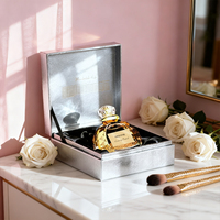 Set di Scatole Regalo Personalizzate per Cosmetici e Profumi, Stile Moderno e Lussuoso, Scatole Rigide in Cartone per Oli Essenziali con Logo Stampato in Oro