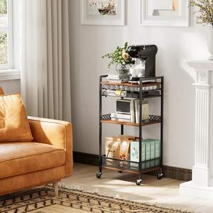 <span class=keywords><strong>Nespresso</strong></span> <span class=keywords><strong>Vertuo</strong></span> K Cup Cápsulas Organizador Multifuncional Bar Armarios Ruedas para Sala de estar Cocina Estación de café K Cup - Product Image 3