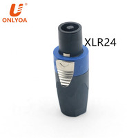 Connecteur mâle Speakon 4 pôles XIR NL4FX couleur vive pour adaptateur audio et vidéo, prise femelle Neutrik