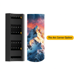 Pantalla LED para exteriores de la serie ES-C, de montaje fijo en pared, con ángulo de visión curvo de 178 grados y 5000 cd, para publicidad. - Product Image 1
