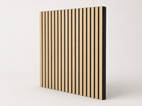 Panneaux muraux acoustiques modernes en bois MDF naturel Akupanels, panneaux décoratifs d'isolation phonique, design graphique, marque FC pour hôtel