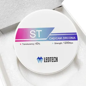 Hot bán CAD cam Zirconia Khối trắng ST trắng nha khoa Zirconia trống cho Nha khoa phòng thí nghiệm