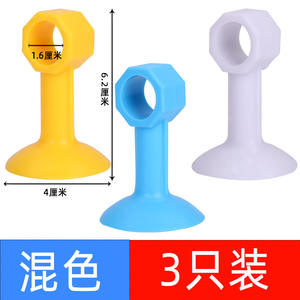 Bouchon de porte en silicone, nouveau type, anti-collision, coussin de poignée de porte pour la maison, pas de perçage requis, bloque-porte silencieux, anti-collision - Product Image 3