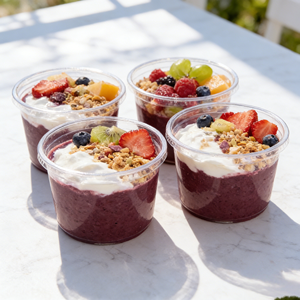 Tazón de Plástico para Açaí de la Marca <span class=keywords><strong>Beon</strong></span> con Tapa de Domo, Tazón para Mascotas con Impresión Personalizada, Contenedor para Ensaladas de Mascotas con Impresión - Product Image 5