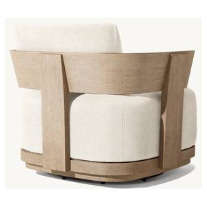 Ngoài trời Hiện Đại Đồ nội thất Patio 360 độ rắn gỗ tếch xoay ghế - Product Image 4