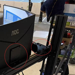 Monitorständer mit dreifachem Bildschirm und doppelter Armverbinder Aluminiumprofil-Bekoppelplatten Monitoreinhalterung feste Verbindungsplatte - Product Image 4