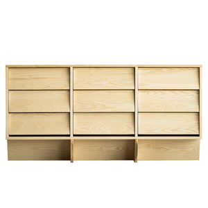 Mueble Organizador de Almacenamiento de Madera Maciza de Estilo Wabi-Sabi, Minimalista y Moderno, con Nueve Cajones, Madera de Fresno Blanco Norteamericano, para Sala de Estar - Product Image 5
