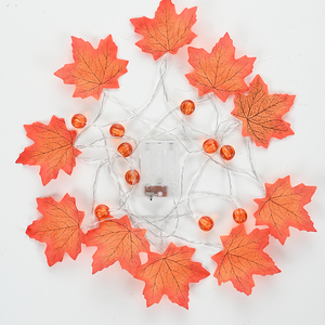 Sécurité LED Halloween <span class=keywords><strong>Citrouille</strong></span> Lanterne Cordes Fantôme Festival Chapeau Décoratif <span class=keywords><strong>Citrouille</strong></span> Fantôme Crâne Lanternes <span class=keywords><strong>Feuille</strong></span> D'érable Halloweek's - Product Image 2