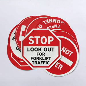 Panneau d'avertissement de mise en garde d'usine personnalisé Impression numérique antidérapante Décalcomanie de sol en carreaux de marbre Sricker - Product Image 5