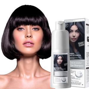 Groothandel Fabrikant Gember Ginseng 6 In 1 Kleur Beste Kruidenthailand Snelle Permanente Zwarte Haarverf Shampoo Voor Grijs Haar - Product Image 3