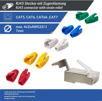 Gold Plated Zinc Alloy Shell Cat7 10Gbps Tool Free STP Shielded 8P8C Modular Network Ethernet RJ45 Connector