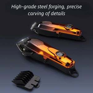 <span class=keywords><strong>Tondeuse</strong></span> à <span class=keywords><strong>cheveux</strong></span> professionnelle avec écran LCD, rasoir de barbier haute puissance, rechargeable, lames réglables, longue autonomie, pour la maison et l'hôtel - Product Image 2