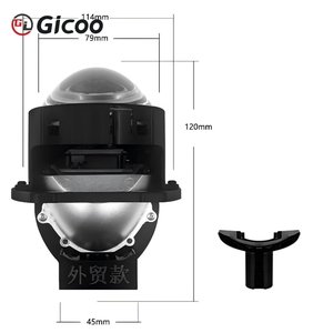 3 Inch Bi LED <b>Projector</b> Headlights Lenses for Hella LED <b>Lights</b> <b>Projector</b> 120W 20000LM Angel Eyes High Low Beam - Product Image 2