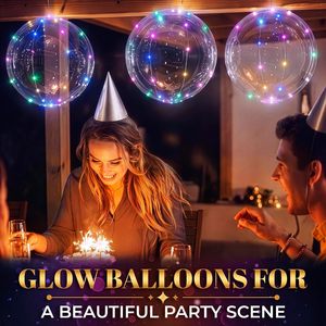 Globos Bobo LED de 20 Pulgadas con Luz para Decoración de Bodas y Fiestas al por Mayor - Product Image 2