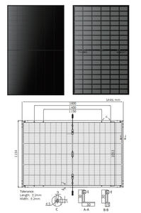 ロンジ エコライフ S10 LR7-54HJBB 490～505M ダブルガラス プレミアムブラック HPBC 商用・家庭用 単結晶 490W 500W ソーラーパネル - Product Image 5