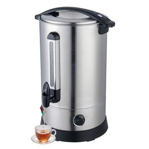 Cafetière à percolation en acier inoxydable de qualité commerciale 12L, distributeur d'eau chaude pour la restauration - Product Image 1