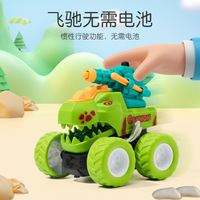 Voiture de cascade 4x4 Bigfoot Dinosaur Ejection Inertial Offroad, modèle de voiture pour enfants, petite voiture jouet, véhicules à tirer en arrière