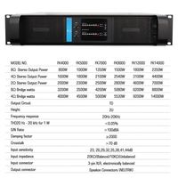 FP14000 2 Kanallı Profesyonel Güç Amplifikatörü 2350W Class TD SMPS Ses Amplifikatörü, Sahne Line Array Hoparlörü için Bakır Soğutucu ile