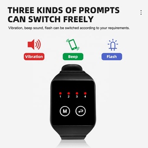 Bệnh viện bệnh viện bệnh nhân gọi điện thoại hệ thống vòng đeo tay nút không dây cổ tay Receiver và Transmitter không thấm nước rung Đồng hồ máy nhắn tin - Product Image 2