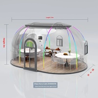 Dôme transparent de type maison-bulle de rêve pour la famille et les enfants, idéal pour le glamping, les séjours en plein air, les séjours à domicile, les séjours romantiques, les séances photo et la diffusion virale sur les réseaux sociaux