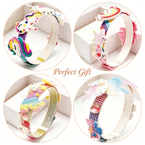 Custom Hair Accessories Set DIY Headband <b>Bracelet</b> <b>Cute</b> Bows Stars Flowers Pins Craft Kit For Teen Girls Bulk - Product Image 3
