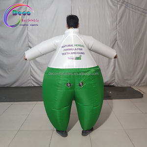 शर्ट के लिए वसा सूट पैंट inflatable वेशभूषा खेल और पार्टी