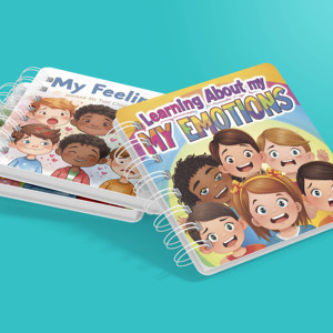 Prezzo di fabbrica all'ingrosso su misura in cartone a spirale copertina rigida per bambini libri da colorare stampa libri per bambini di formazione emotiva - Product Image 2