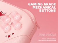 Controlador Inalámbrico Portátil para Juegos, Controlador Inalámbrico para PC, Controlador de Juegos para iPhone, Switch, PS4