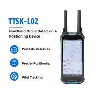 Détecteur de drones portable 100 MHz-6 GHz, dispositif de détection et de positionnement de drones avec système de suivi de la localisation du pilote
