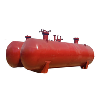 Réservoir de stockage de GPL enterré souterrain, réservoir sous pression horizontal pour station-service et approvisionnement en gaz industriel