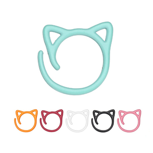 Nouveau chat oreille <span class=keywords><strong>Crochet</strong></span> marque boucle couleur alliage de Zinc ouvert marque <span class=keywords><strong>anneau</strong></span> 2000 pièces/ensemble point <span class=keywords><strong>marqueur</strong></span> - Product Image 2