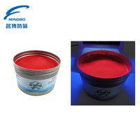 Encre fluorescente UV à changement de couleur rouge-rouge pour impression offset