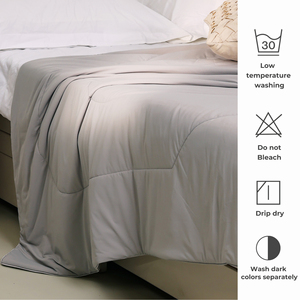 Couette d'été rafraîchissante 88% Nylon 12% Spandex, extensible dans les 4 sens, respirante et légère pour les personnes ayant chaud la nuit, literie domestique - Product Image 4