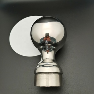 Phụ kiện lan can trụ lớn bằng thép không gỉ thiết kế hiện đại, đầu cầu bằng ống sắt rèn, hoàn thiện bề mặt gương satin - tự lắp đặt - Product Image 2