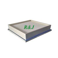 Ukuran Khusus Efisiensi Hepa 99,99%, Filter Hepa Bahan Fiberglass Kelas H13 H14 untuk Laminar Air Flow Hood