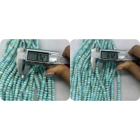 Perles Turquoise en Vrac 6mm en Forme de Cœur Bleues, Violettes et Vertes pour la Fabrication de Bijoux, Perles en Pierre du Guangdong