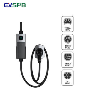 Station de charge portable EVSPB <span class=keywords><strong>Chargeur</strong></span> EV <span class=keywords><strong>mobile</strong></span> 3.5kw à 22kw avec plusieurs adaptateurs Nouveau type 2 32A 7kw <span class=keywords><strong>11kw</strong></span> Véhicule électrique" - Product Image 3