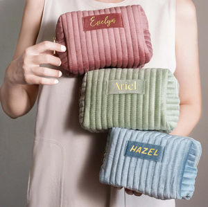 批发化妆个性化伴娘包结婚礼物旅行化妆品生日礼物结婚礼物天鹅绒袋袋 - Product Image 6