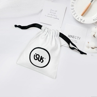 Sac en toile de coton blanc avec cordon de serrage, imprimé avec un logo personnalisé, réutilisable, écologique, pour les courses, l'école, le rangement, la protection contre la poussière