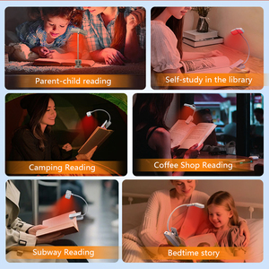 Lámpara de Lectura LED con Clip, Portátil, Mini, con Cuello Largo, Anti-Reflejos, Sin Parpadeo, Cuidado de la Vista, con Luz Roja, Personalizable con Logotipo - Product Image 2