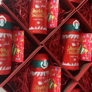 2024 nouvelle tasse thermos en acier inoxydable ensemble de cadeaux de noël pour la famille et les amis promotion de bénédiction de la veille de noël - Product Image 5