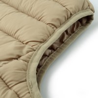Gilet matelassé léger sans manches pour femme, col montant, fermeture éclair frontale, couche de transition, printemps-automne, vente en gros