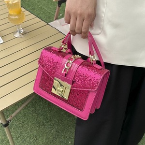 Luxury Designer 2024 Women's Shoulder Bags Famous Brand Sac Main PU Leather <strong>Sequins</strong> Chains Fashion <strong>Handbags</strong> for Ladies - Product Image 4