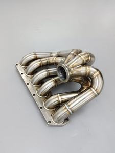 Nouvel arrivage <span class=keywords><strong>Hetu</strong></span> : Collecteur d'échappement turbo compatible VW Golf MK4 R32 (disponible avec bouclier thermique) - Product Image 4