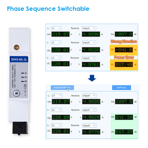 Solution <span class=keywords><strong>de</strong></span> surveillance énergétique à <span class=keywords><strong>deux</strong></span> canaux Eastron SEM3-WL-2L, connexion CT, compteur d'énergie solaire photovoltaïque avec réglage <span class=keywords><strong>de</strong></span> la protection contre l'inversion <span class=keywords><strong>de</strong></span> courant - Product Image 4