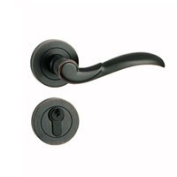 Serrure de porte écologique de style moderne ventouse silencieuse minimaliste en alliage de zinc poignée de porte serrure invisible
