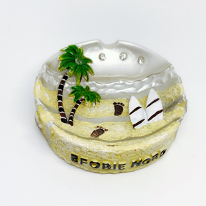 Yiwu Baiwen Fabrikanten Relatiegeschenk Aangepaste Beach Vorm Asbak Toeristische Souvenir
