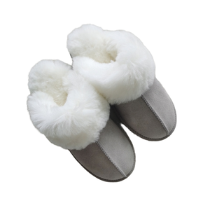 <span class=keywords><strong>Chaussons</strong></span> d'intérieur plats personnalisés en fourrure <span class=keywords><strong>pour</strong></span> femmes et hommes, en cuir de vache de deuxième couche et peau de <span class=keywords><strong>mouton</strong></span>, <span class=keywords><strong>pour</strong></span> l'hiver, à prix abordable - Product Image 3